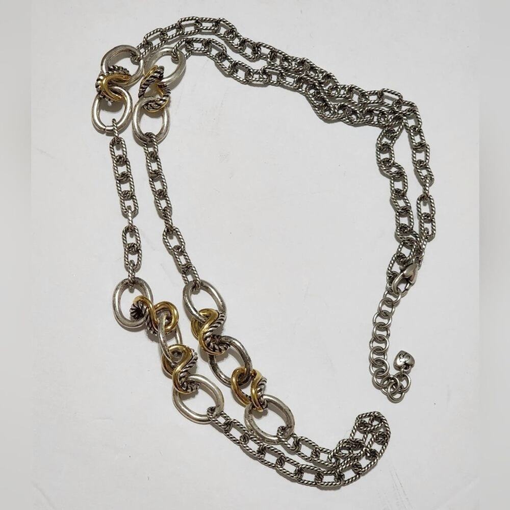 Brighton mixed‎ metals long necklace